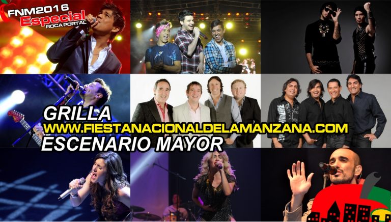 grilla escenario mayor manzana 2016